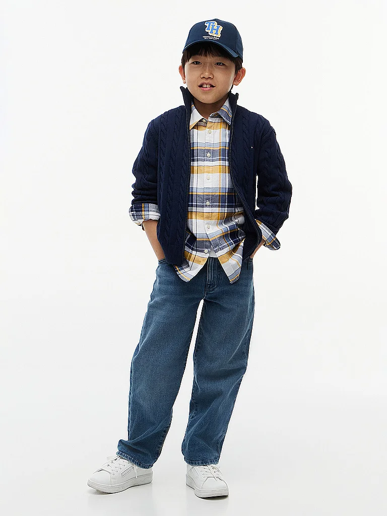 TOMMY HILFIGER Cardigan pour garçons bleu marine | 164